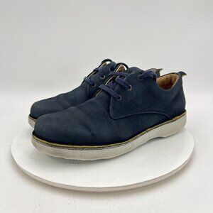 Samuel Hubbard 3216 Men Size 9.5M Blue Navy Suede Lace Up Derby Casual Shoes